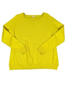 Project J Yellow Cashmere Sweater, size Large